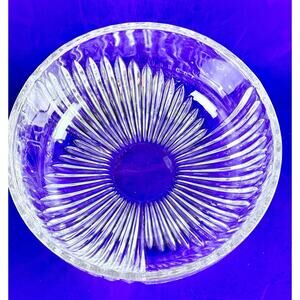 VTG Nachtmann Bowl Clear Crystal Hand Cut German Bohemian Fruit Candy